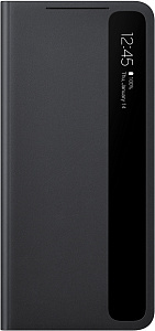 Smart Clear View Cover для Samsung S21 Ultra (черный)